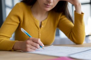 close-up-woman-doing-her-work